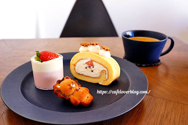 BAKE bread&sweets◇いちごとチョコのロールケーキ / いちごのレアチーズ / アニマルバターケーキ