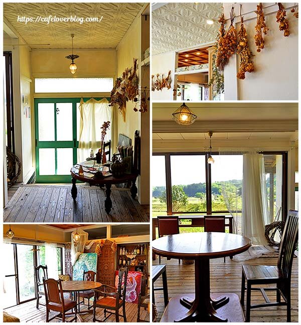 栃木県茂木町にあるcafe鎮守の店内