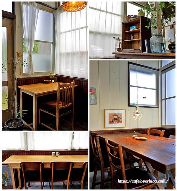 茨城県大子町にあるカフェnene parの店内