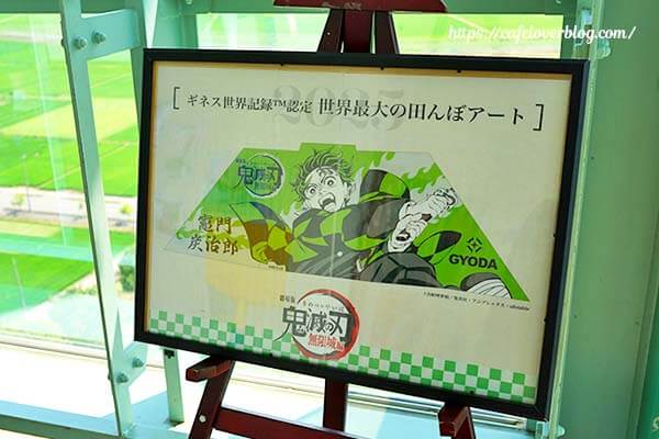 埼玉県行田市古代蓮の里の鬼滅の刃田んぼアート