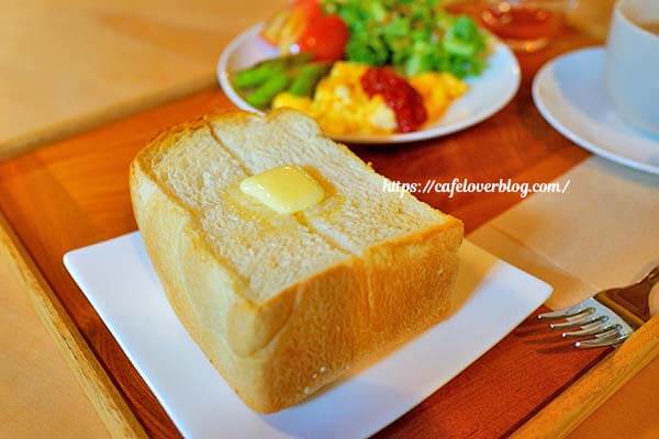 福島県三島町のつるのIORIカフェのモーニングセット