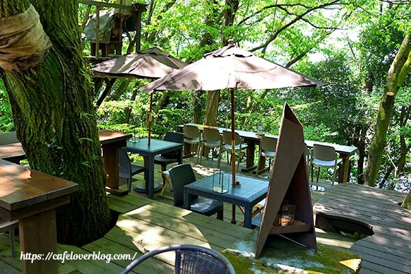 宇都宮アルプスの森 京屋茶舗のテラス席