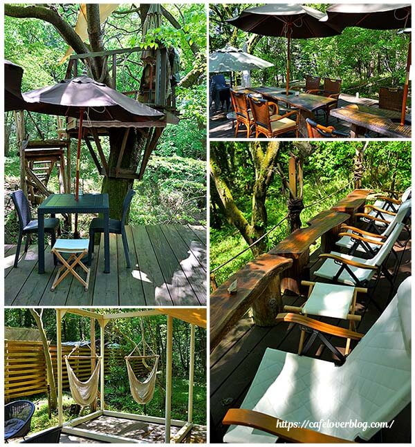 宇都宮アルプスの森 京屋茶舗のテラス席