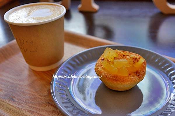 埼玉県熊谷市にあるLP caféのアップルシナモンのパステルデナタ