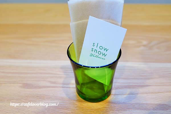 福島県郡山市のslow snow COFFEEの店内