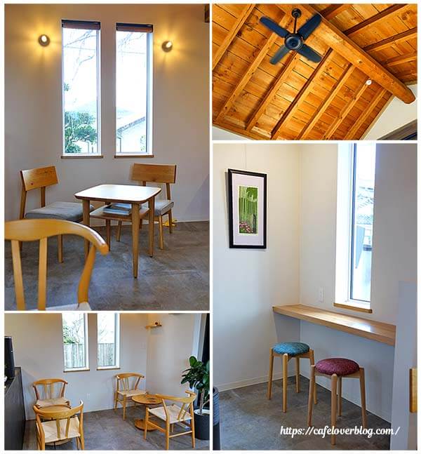 福島県郡山市のabove cloud coffeeの店内