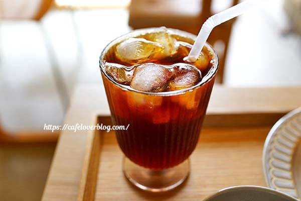 東京都練馬区平和台のmeguri cafe+spaceのアイスコーヒー