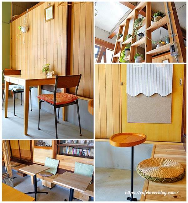 東京都練馬区平和台のmeguri cafe+spaceの店内