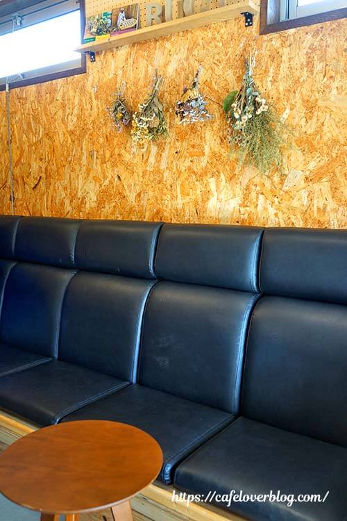 栃木県那須町のCafe Rucyの店内