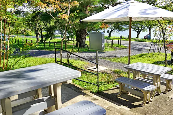 福島県白河市のSHOZO SHIRAKAWAのテラス席